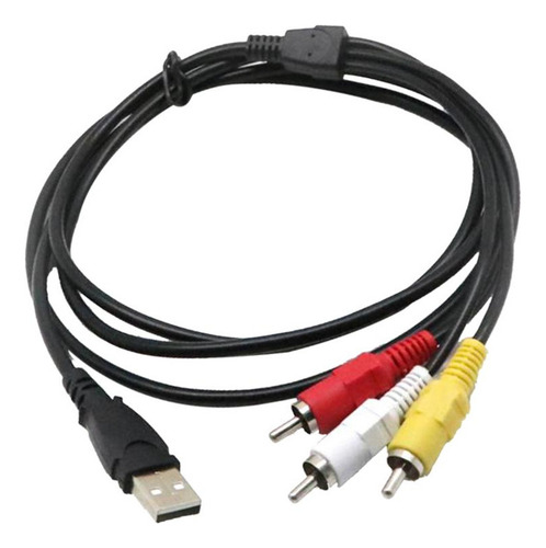 Qa1 Cable Divisor De Audio Y Vídeo Av De 3 Rca, 1,5 M/5 Pies