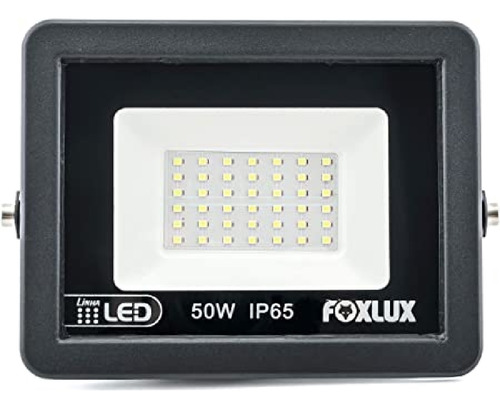 Kit 2 Refletor Led 50w Luz Branca 6.500k Foxlux