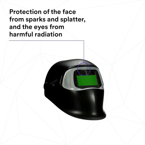 3m Speedglas Casco De Soldar Negro 100 Con Filtro Autoscurec