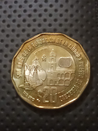 Moneda De 20 Pesos  (conmemorativa Veracruz) 2 En Existencia