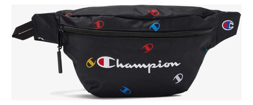 Riñoneras Champion Varsity Multilogo Colours Color Negro Diseño De La Tela Logo