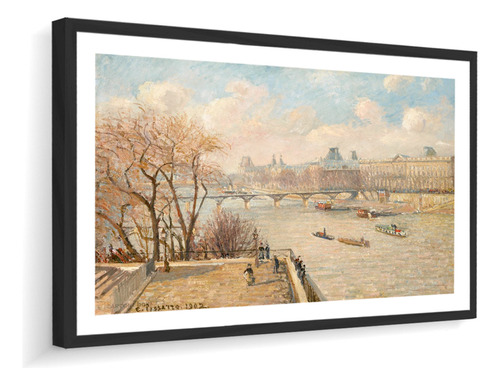 Quadro Decorativo Pissarro Museu Louvre Paris 114x75