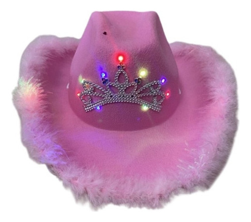 Sombreros De Vaquera Rosa Para Mujer Sombreros De Niña [u]