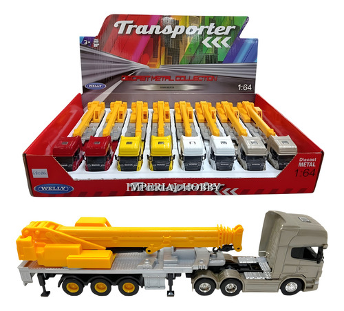 Scania V8 R730 Grua - Nuevo Sin Caja - C Camion Welly 1/64 Champagne