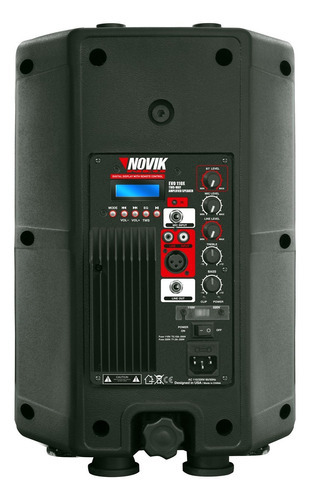 Caixa Acustica Ativa Novik Evo 110x 8 Polegadas 100w Rms Bt Cor Preto 110v/220v