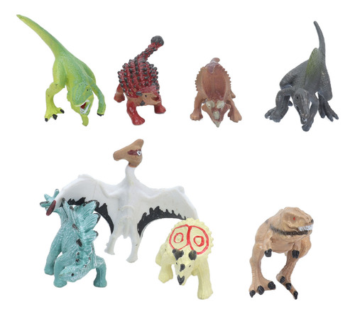 Juego De 8 Maquetas De Dinosaurio, Minisimulado, Bonito Y Ví