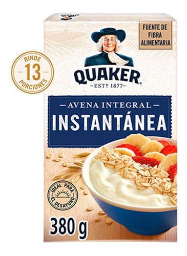 Avena Quaker Integral Instantanea 380 Grs