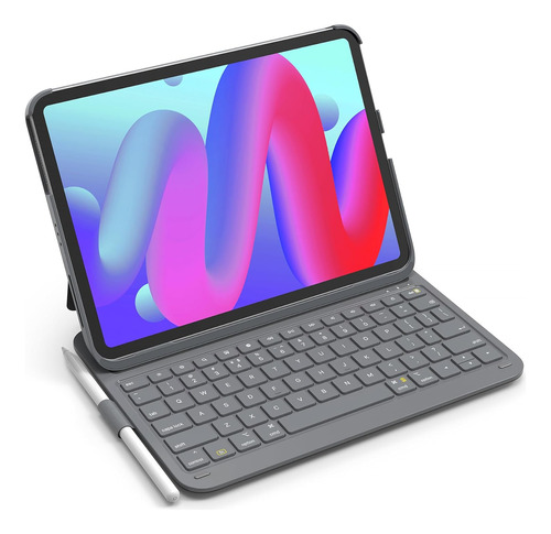 Funda Para iPad 10 Con Teclado, Funda Ultraligera Con Teclad