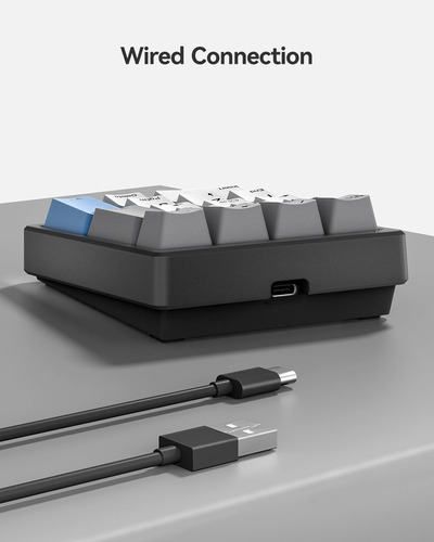 Teclado Numérico Mecánico Numpad Retroiluminado Blanco 17 Te Color Del Teclado Idioma