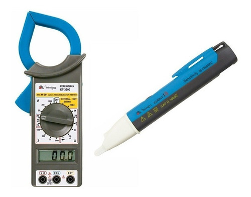 Kit Minipa Amperímetro Et-3200 + Caneta Detectora Tensão