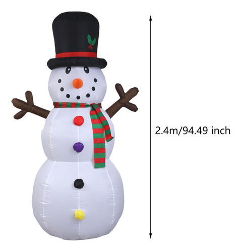 Boneco De Neve Inflável De Natal Decoração Inflável De