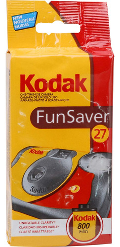 Cámara Desechable Kodak Funsaver 35 Mm Iso 800 Con Flash 27