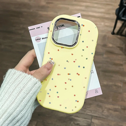 . Funda De Silicona For iPhone Con Diseño De Luna Colorida