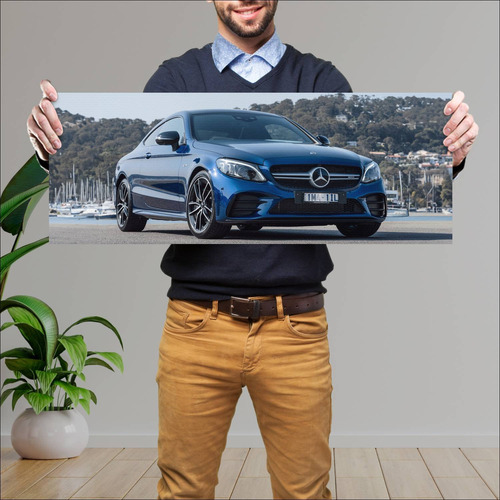 Cuadro 30x80cm Auto 2018 Mercedes Amg C 43 Coupe 929