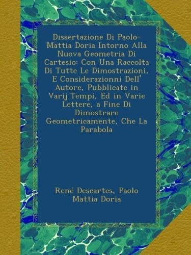 Libro: Dissertazione Di Paolo-mattia Doria Intorno Alla Nuov