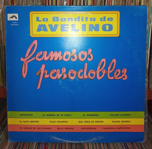 Vinilo La Bandita De Avelino Famosos Pasodobles Lp Ex