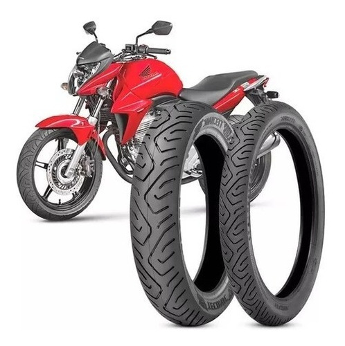 Par Pneu 110/70-17 E 140/70-17 Fazer 250, Kawasaki Ninja 250