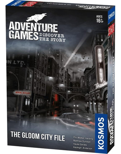 Juego De Mesa De Aventura: The Gloom City File/cooperativo