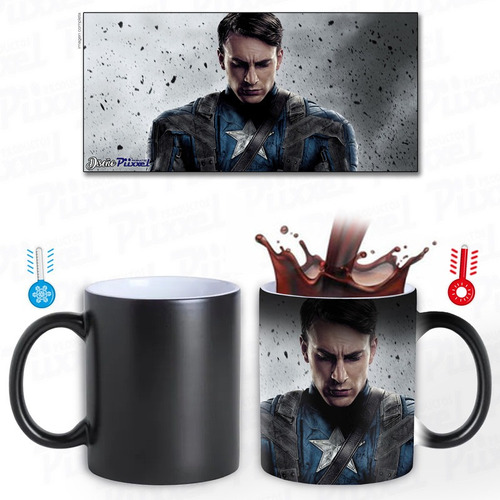 Taza Magica De Chris Evans Capitan America Regalo Modelo 4