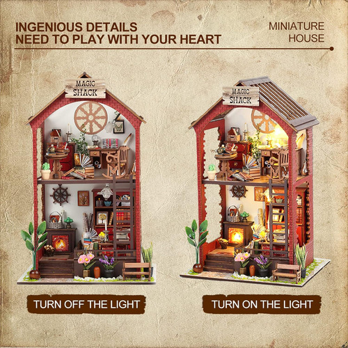 Kit De Construcción De Casa De Muñecas En Miniatura Para Bri