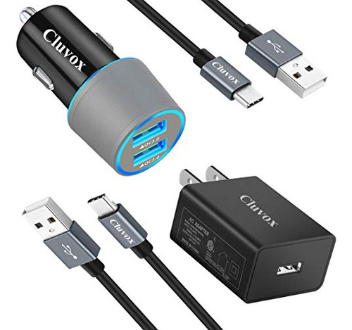 Kit De Cargador Rápido Cluvox Usb C, Compatible Para Samsung