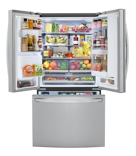 Refrigerador Inverter Auto Defrost LG Lm82sxs Silver 695l