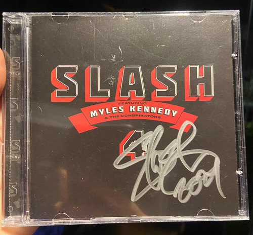 Slash Guns N Roses Autografado Original Tour 2024 Raro Cd