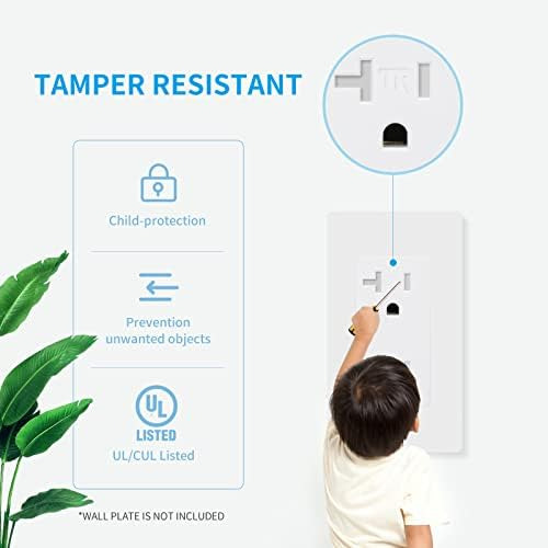 Topeler 20a Receptáculo Dúplex Resistente A Manipulaciones T