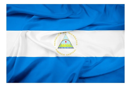 Bandera De Nicaragua 1.50x90cm Exterior Grande