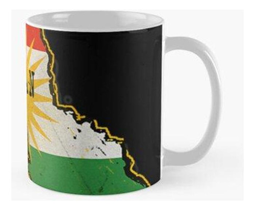 Taza Camiseta Fresca De La Bandera Del Kurdistán, Mapa Del K