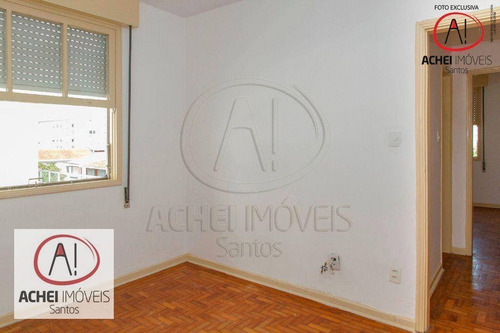 Imagem 17 de 28 de Apartamento Com 3 Dormitórios, Dependência Completa, Vaga Demarcada À Venda, 93 M² Por R$ 520.000 - Gonzaga - Santos/sp - Ap10663