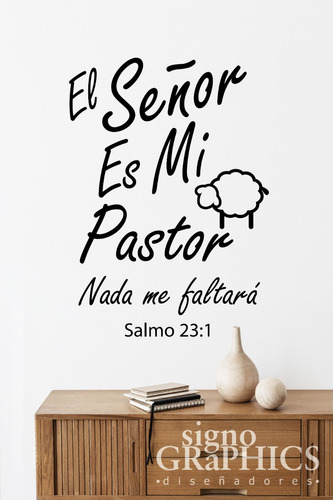 Vinil El Señor Es Mi Pastor 60 X 90 Cm 