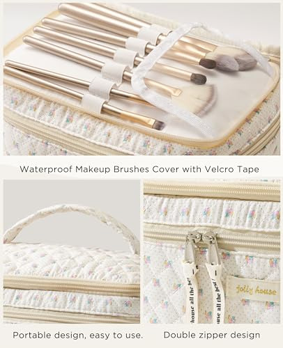 Bolsas Maquillaje Viaje Doble Capa Algodón Coqueta Cosmético