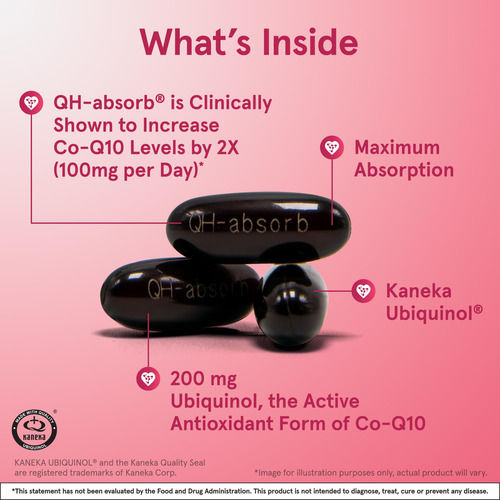 Suplemento Jarrow Formulas Qh-absorb 200 Mg Co-q10 60 Softge