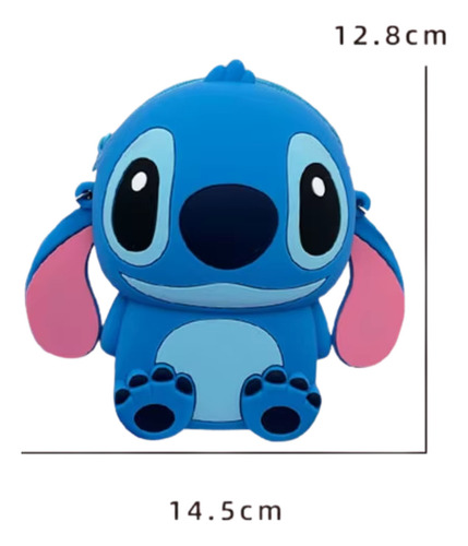 Mini Bolsinha Porta Treco Moedas Lilo Stitch Desenho Do Tecido Coelho Silicone