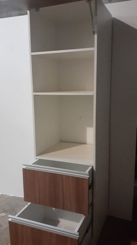 Imagen 3 de 8 de Mueble Torre Para Microondas Y Horno De Empotrar