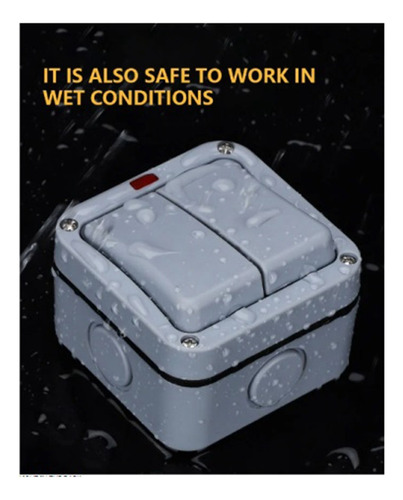 Interruptor Eléctrico De Pared Q6ip66, 220 V, Resistente Al