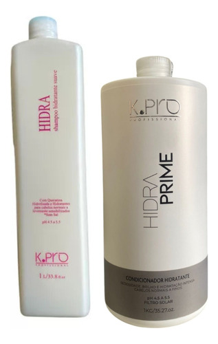 Kpro Hidra Shampoo 1l + Hidra Condicionador 1l