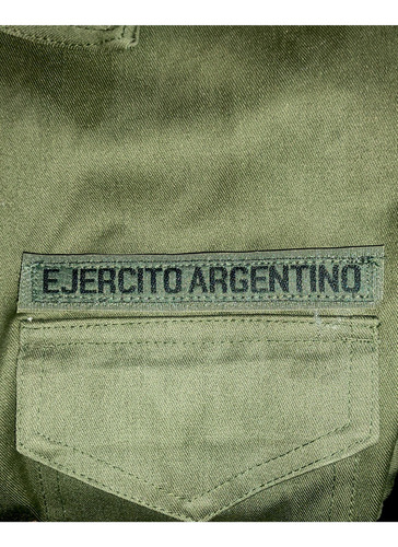  Bordado Ejército Argentino Original Años 80-90 Verde Od