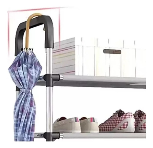 Sapateira 5 Prateleiras Com Armacao De Metal 54x25x95cm