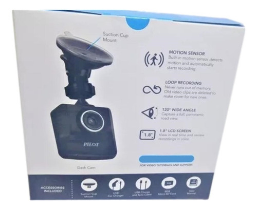 Camera Veicular Pilot Automotive Hd Resolution 720p Dash Cam