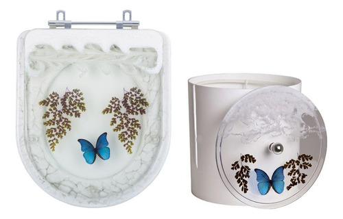 Assento Sanitário Para Louças Duna E Lixeira Decoradas