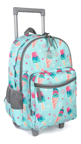 Mochila Rodante De 18 Pulgadas, Doble Asa Con Ruedas, Para Niños, Niñas, Viajes, Escuela, Equipaje Para Niños Pequeños,  43 Cm (18 Pulgadas), Computad