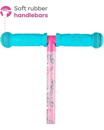 Barbie Scooter 3 Ruedas Autoequilibrio Con Luces Voyager