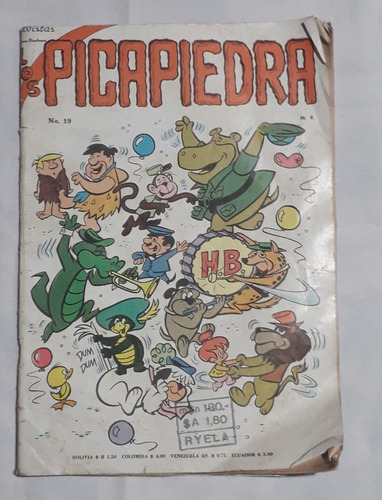 Historieta Comic ** Los Picapiedras ** N° 19 Hanna Barbera (Usado)