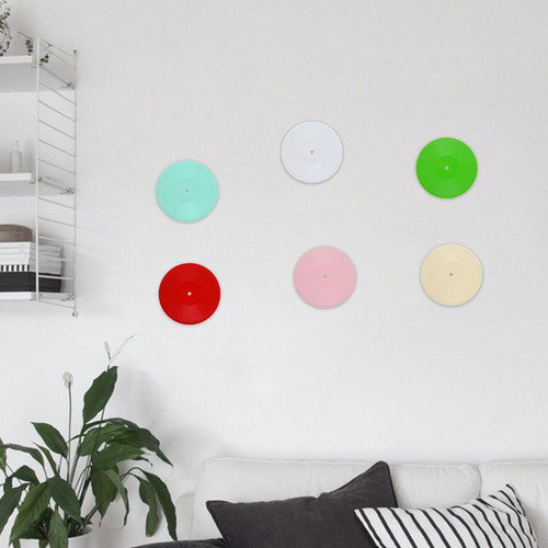 3 Modelo De Discos En Miniatura Para Casa De Color Sólido