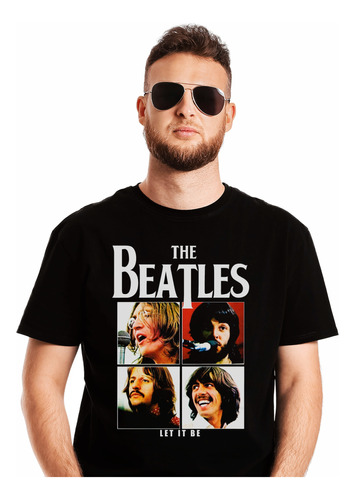 Polera The Beatles Let It Be Rock Clásico Abominatron