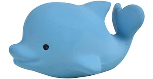 Amigos Del Oceano Delfin Azul Traqueteo De Caucho Natur...