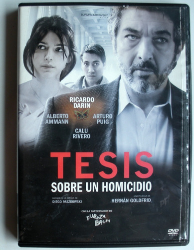 Dvd - Tesis Sobre Un Homicidio - Ricardo Darin