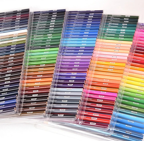 Imagem 3 de 7 de Lápis De Cor Artístico Profissional, Estojo Com 160 Cores
